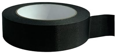 5 Stück Nahtfixierendes Klebeband mit schwarzer Nylonverstärkung, einseitiges Klebeband für Schuhmaterialreparaturband(20mm*45m)