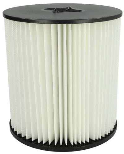vhbw Faltenfilter kompatibel mit Dirt Devil VacuFlo FC670 Staubsauger | Filter, Patronenfilter, schwarz weiß