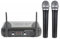 VONYX Set Microfoni Wireless 2 Gelati VHF per Canto e Voce Karaoke DJ