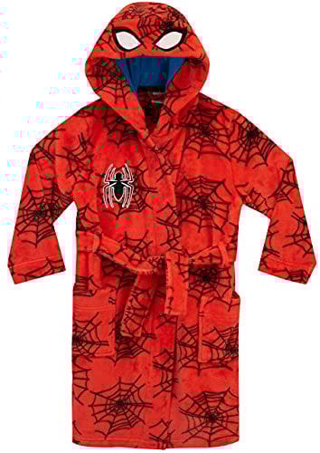 Marvel Boys Spiderman Dressing Gown Red Age 7 to 8 Years