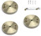 Othmro Pendant Light Fitting, Ceiling Rose Light Holder 4.72/12cm Dia, Ceiling Pendant Plate Holder for Hanging Lamps and Lanterns - Antique Bronze 3pcs
