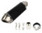 Silenciador de Tubo de Escape Moto, 38-51mm Pequeño Hexagonv Oblique Tail Refun Silenciador de Escape con Apto para Moto ATV Universal