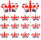 30pcs Union Jack Crowns Toothpicks Cupcake Cocktail Sticks Toppers Great Britain Cocktail Stick Table Food Party Decorations