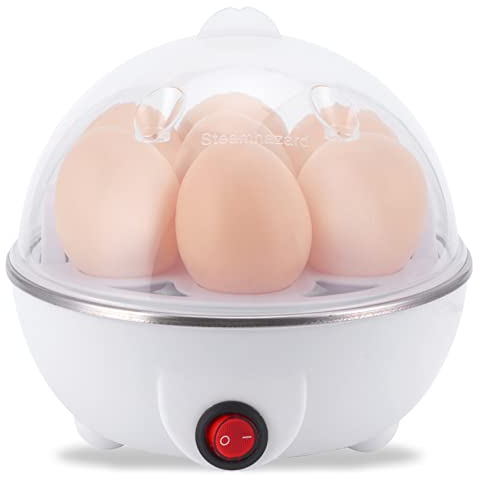 Cuociuova Elettrico Bollitore rapido per cuocere Le Uova, 350 W Multifunzionale per Alimenti per Verdure, per frittata, spegnimento Automatico, Allarme, per Uova sode, Uova in Camicia(#2)