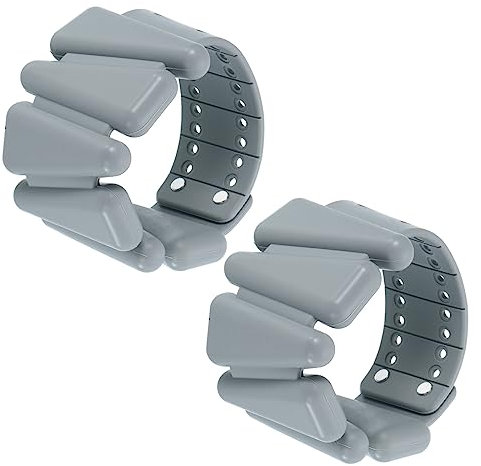 PATIKIL Ajustable Poignet Poids Ensemble de 2, 2lbs Total ( 1lb Chaque) Silicone Bracelets Cheville Poids Bracelets pour Femmes Homme pour Entraînement Yoga Jogging Aérobic, Léger Vert