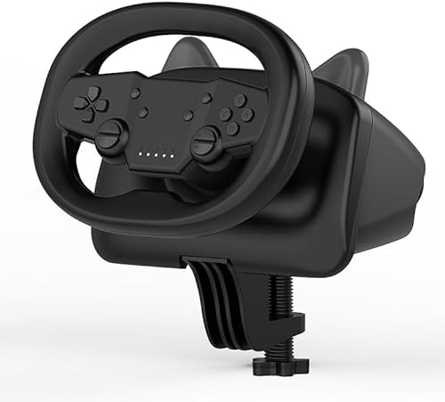 DOYO Gaming-Rennrad mit Pedalen - Profi-Lenkrad für PC/PS4/Switch, Dual-Vibrationsmotoren