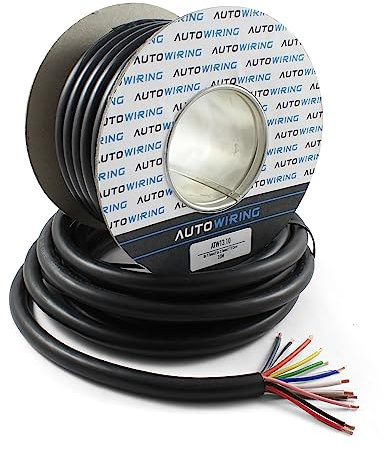 Autowiring 13 CORE Cable HEAVY DUTY 12v 24v Wire Caravan Trailer LED Bulb Lights (8 Metre)