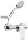 Ramon Soler - Grifo Ducha Monomando Cromado, Sistema Ahorro Agua, Accesorios Incluidos, Ideal para Baño, Serie New Fly