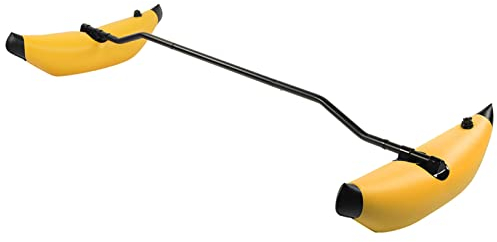 KIMISS Kajak-Stabilisator-Kit, Stabilisatoren, PVC-Schlauchboot, Stabilisator, PVC-Kanu-Ausleger-Kit, Schwimmendes Bootszubehör (Gelb)