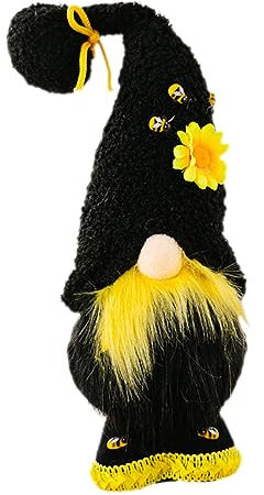 Abaodam Bee Festival Faceless Spring Garden Gnomes Doll Bumble Bees Gnomes Nordica Santa Farmhouse Kitchen Bee Knomes Table Top Decor Bee Festival Dwarf Doll Wood At Home Elder