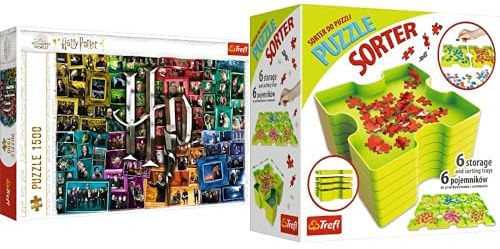 Bundle Trefl - Puzzle Harry Potter: In den Filmen 1500 Teile + Sortierhilfe, 6 Behälter
