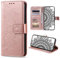CASEONJAN Cover per Huawei Mate 10 Lite, Pelle PU Custodia a portafoglio con scomparti per Slot Schede, Antiurto Flip Caso Cover per Huawei Mate 10 Lite (Rose Oro)