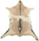 ZIEGENFELL GRAU BEIGE CA. 80 x 60 cm DEKO Fell VON KUHFELLE ONLINE