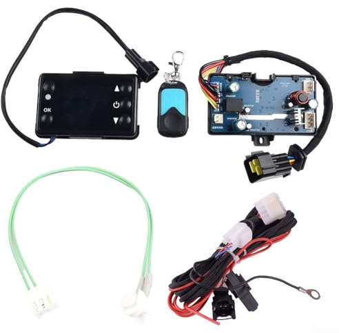 Emiif Auto Air Diesel Heizung Steuerplatine, 12V Auto Heizungssteuerung Motherboard mit LCD Schalter Fernbedienung, für 2KW 3KW 5KW 8KW Air Diesel Standheizung