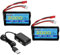 AMZZN 7.4V 2000mAh 15C 2S JST-2P Plug Lipo Battery with 2-in-1 Charger for UDIRC UD1601 UD1602 UD1604 SG1603 RC Cars,RC Drone Huina Engineering Vehicle Backup Battery