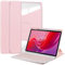 Keyboard Case for Lenovo Tab M11 11 inch 2024 (TB330FU) Pencil Holder with Detachable Wireless Keyboard Cover Shockproof 360 Degree Swiveling Stand Clear Cover for Lenovo Tab M11 - Pink