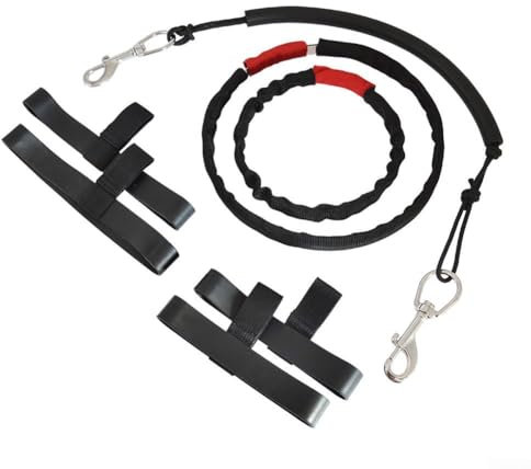 Kit de correa de mango de cilindro de buceo, correa flexible para tanque de buceo con broches de aro, para abrazaderas de botella montadas en el lateral, correas de botella de gas (S)