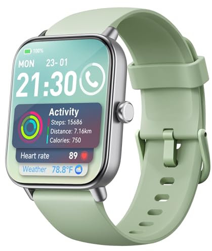 Smart Watches for Women(Answer/Make Call), Alexa Built-in 1.8 HD Ladies Smartwatch with Heart Rate/SpO2/Sleep Monitor, 110+Sports, IP68 Step Counter Fitness Tracker for iPhone/Samsung/Android