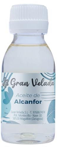 Aceite de Alcanfor 100% Puro | Antiséptico y Calmante | Mejora Circulación | Ideal para Piernas Cansadas y Dolores Musculares