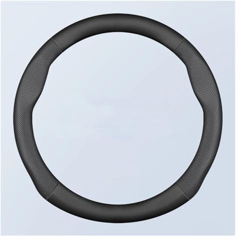 Lenkrad überzug Für VW Für Golf 7 Für Bora Für Touran Cc T6 T5 T4 Autozubehör DO Form Pu Leder 38cm Auto Lenkradbezug Anti Rutsch Lenkradschutz Abdeckung(4)