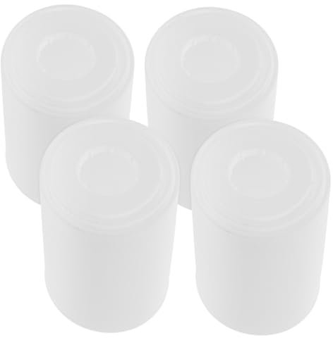 Cabilock 4 Pcs Office Chair Gas Lift Cylinder Dust Covers Adjustable Chair Piston Replacement Sleeves White Hydraulic Cylinder Protectors