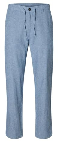 Selected Homme Male Hose Slim Tapered Leinenmix | Trousers