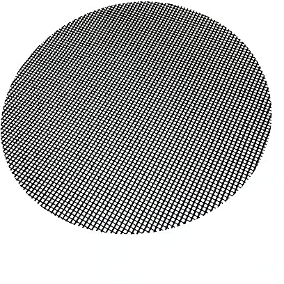 Grillmatte aus Netzgewebe 40cm mit Antihaftbeschichtung Schwarz | Fiberglas Mesh, Hitzebeständig und Geruchlos, Verhindert Herabfallen von Speisen, für Grillrostabdeckung