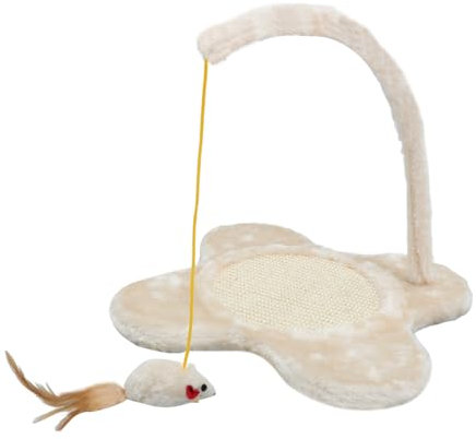 HOUDERCO Rascador para Gatos Forma De Flor con Juguete De Ratón Colgante para Gatos y Gatitos Fomenta La Actividad Bienestar Resistente y Duradero