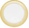 Stylish Clear Glass Charger Plate Featuring Gold Trim – 33cm Decorative Tableware Perfect for Weddings, Decorations, Birthday Celebrations, Catering Events, Parties, Bridal Shower Parties – 1 Pc