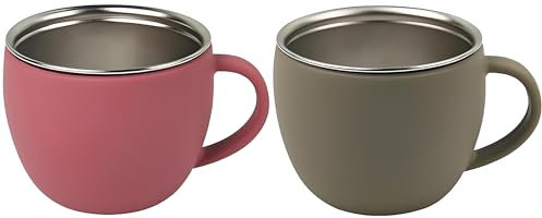 MOJINL Baby Trinklernbecher Edelstahl ab 4 5 6 12 Monate, Baby Silikon Trinkbecher Edelstahl für das Selbstfütterungstraining, Kleine Trainings Trinkflasche für Babys und Kleinkinder (2 Stück)
