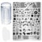 Kit de Estampación para Uñas 7 Piezas - Nail Art Stamping Plates Placas de Estampado, Estampador y Raspador Placas Estampacion Uñas Nail Stamper Kit Estampador para Arte de Uñas DIY
