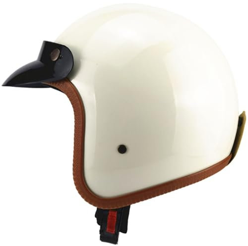 Casco Jet, Casco Scooter Moto, Caschi Motorino Vintage Omologato DOT/ECE Casco Moto Casco Per Adulti Per Moto Chopper Scooter Motorino Per Adulti Uomini Donne 1,XXL