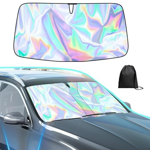 Sonnenschutz Auto Frontscheibe für Renault Twingo 3 (III) I 2014-2024, Autoscheibenabdeckung gegen Strahlung Auto Windschutzscheiben Sonnenschutz,70 * 140