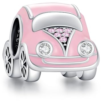 BOIGEGU Auto Bestandener Führerschein Charm Anhänger 925 Sterling Silber | Führerschein Charm für Autofahrer Glücksbringer Auto Geschenke für Pandora Armbänder mit Europäischen Armbändern
