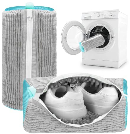 Bolsas para Lavar Zapatos en Lavadora, Ajustable 360 Grados, con Cremallera