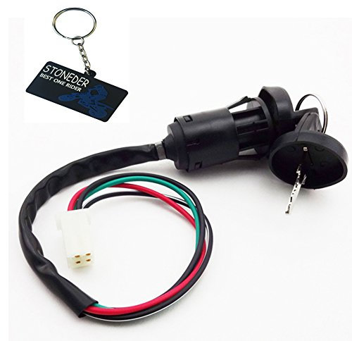 STONEDER 4 Pin On off Kill Interruttore Chiave per 50cc 70cc 90cc 110cc 125cc Motore Cinese ATV 4 Wheeler Quad Go Kart