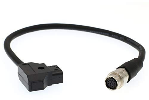DRRI D-Tap auf 12-polige Hirose Buchse Stromkabel für B4 2/3 Zoll Canon Objektiv AF100 GH4 (40 cm)