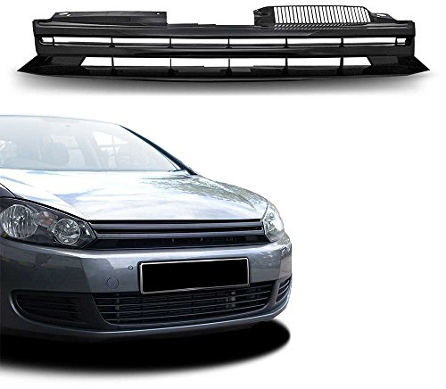 Kühlergrill Sportgrill Gitter Grid Front Grill ohne Emblem Schwarz