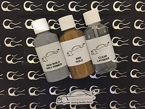 Xtremeauto BBS GOLD ALLOY WHEEL PAINT TOUCH UP REPAIR KIT 30ML SCRATCH CHIP CURB BRUSH (TOUCH UP, LACQUER & PRIMER)
