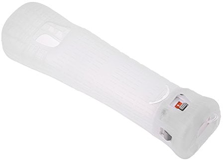 Bewinner Motion Plus Adapter Converter MotionPlus Sensor Adapter + Silicon Case Cover for Wii Remote Controller(White)