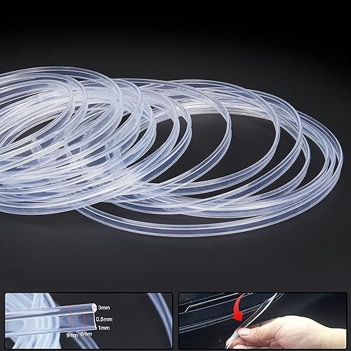 TABEN 5 m / 16,40 ft Glasfaser Licht Autoseitenglühen 12V 1W wasserdichte Beleuchtung Glasfaserrohr Auto Innenatmosphäre Neonstreifenleuchten