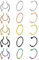 AceFun Fake nasenpiercing Ring nasen Septum Ringe Fake Piercing lippe 15 Stück Helix Hufeisenring Labret Ringe Tragus Knorpel Ohrringe Body Piercing Schmuck