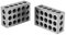 Vikye 2Pcs 23 Holes Clamping Block, 25x50x75mm Blocks Milling Parallel Clamping Block Milling Machine Accessories, Milling Block