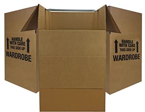 uBoxes Platzsparende Umzugskartons mit Aufhänger, 50,8 x 50,8 x 86,4 cm, 3 Stück