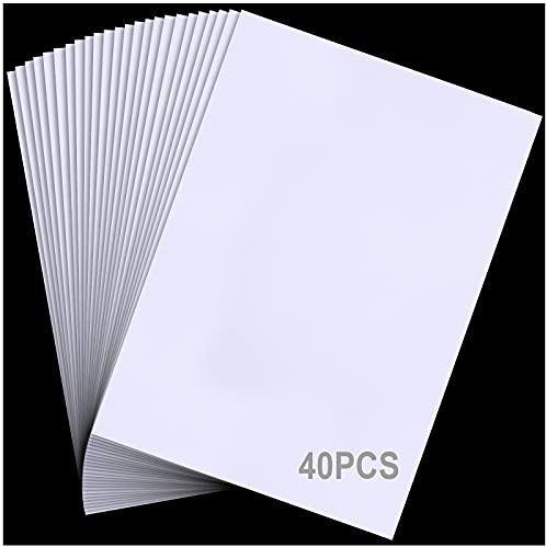 Vinyl Siding Repair Kit, 40Pieces 5.8inch x 8.3inch Glossy White, Cover Any Cracks, Holes, or Blemishes on Vinyl Siding Tools(Waterproof Non-tearable )