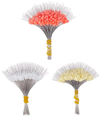 SUPERFINDINGS Ca. 900 Stück Gummi Angeln Bobber Stopper 2 Größen Float Sinker Stopper Angeln Bead Bobber Stopper Für Angelschnur Süßwasser Salzwasser Angelgerät Zubehör