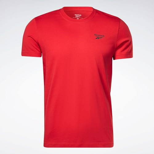 Reebok Kurzärmliges T-Shirt Identitäts-logo, Vektor, Rot/Schwarz, M EU