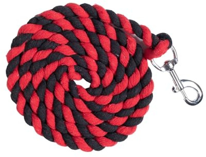 HKM Cotton Strick Schwarz/Rot 180cm