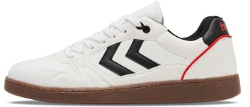 HUMMEL Unisex Liga GK RPET Suede Handball Shoe, White, 41 EU