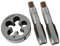 2 Stück für M14 x 1,5 mm metrisches Gewindebohrer und Gewindeschneideisen-Set, HSS-Maschinengewinde, Gewindebohrer aus legiertem Werkzeugstahl